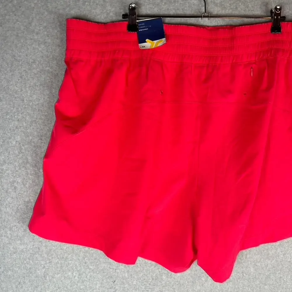 New Old Navy Womans Sz 3X Active High Rise StretchTech Shorts Pink‎ NWT